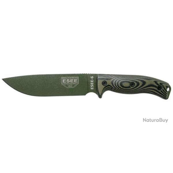 Couteaux fixes ESEE-6 - Lame Verte - Vert/Noir ESEE