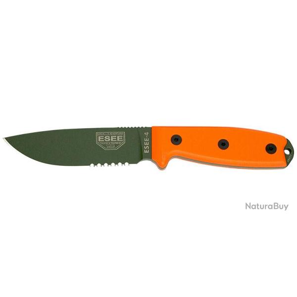 Couteaux fixes ESEE-4 - Lame Verte Mixte ESEE