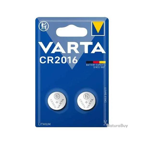 PILES LITHIUM CR2016 BLISTER X2 - 10 BLISTERS MINIMUM