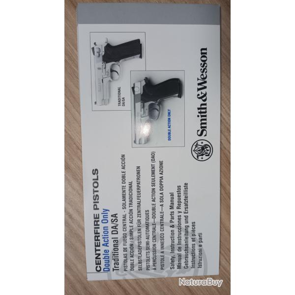 Notice traditionnel DA/SA Smith&wesson