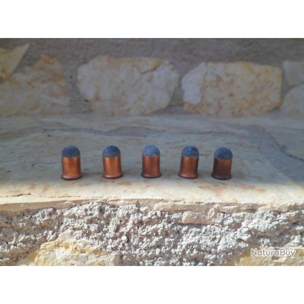lot de 5 balles  Italiennes de collection "Tonda"  9mm Flobert