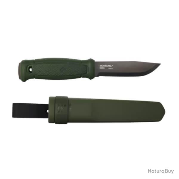 MO14528 Couteau fixe Mora Black Garberg vert en acier carbone
