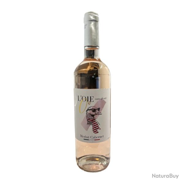 "L'Oie Z�ro" Sans Alcool, ros� Merlot - Cabernet Franc, la bouteille