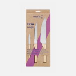 Opinel Coffret Trio Parall&egrave;le : Chef , &agrave; d&eacute;couper et office