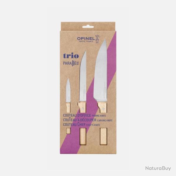 Opinel Coffret Trio Parall�le : Chef , � d�couper et office