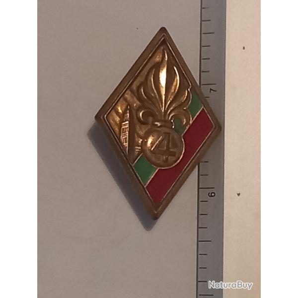 Insigne du 4�me r�giment �tranger d'infanterie (4�me REI). Velite.