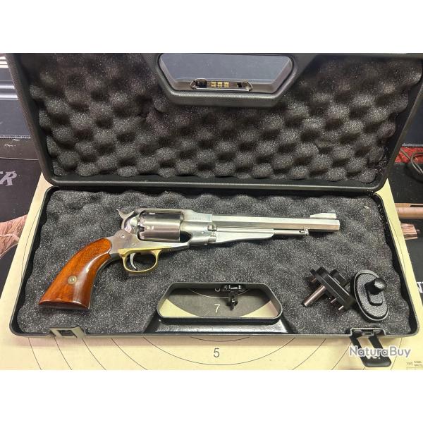 REVOLVER UBERTI 1858 TRAGET INOX 44 PN