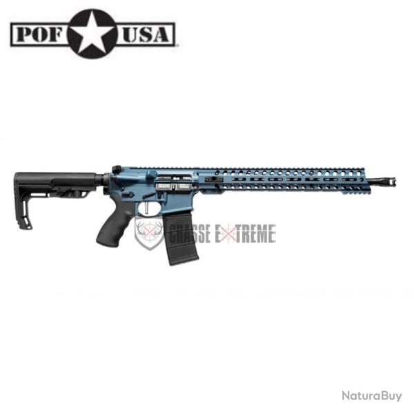 Carabine PATRIOT ORDNANCE FACTORY Renegade Wonder 16,5'' DGI ADJ Cal 223 Rem Bleu