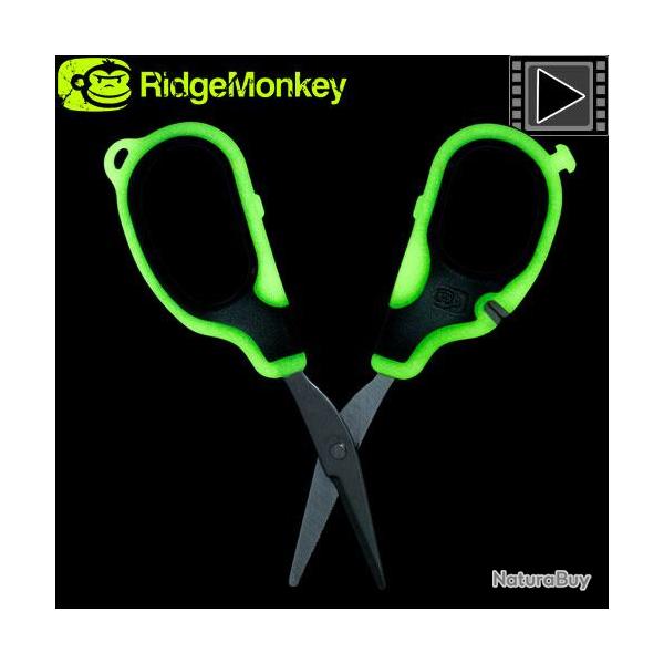 Ciseaux Ridgemonkey Nite Glo Strip N Snip