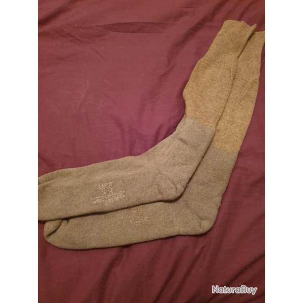 Paire de chaussettes hiver US WW2 ORIGINALES 12-13   A25