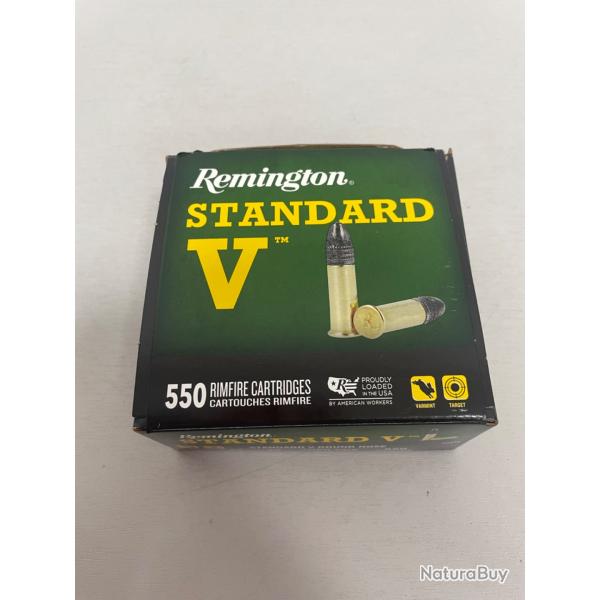!! NEUF !! CARTOUCHE REMINGTON STANDAR V CALIBRE 22lr PAR 550
