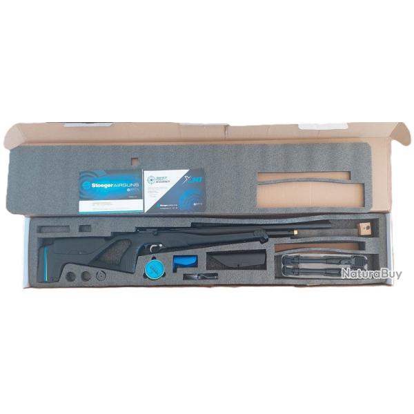Carabine Stoger XM1 + accessoires (bipieds, chargeur, lunette 25x40, pompe, etc.)