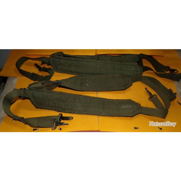 ARMEE AMERICAINE U.S :LOT DE 2 BRELAGES TISSU NYLON POUR RECUPERATION DE PIECES ,  PERIODE GUERRE DU