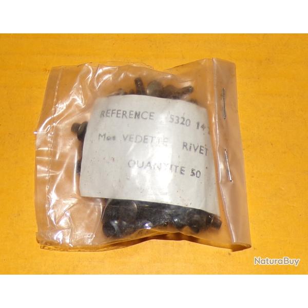 SACHETS DE 50 RIVETS DE COULEUR NOIR  , FABRICATION FRANCAISE , POIDS 40 GRAMMES ,BON ETAT VOIR PHOT