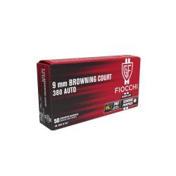 Cartouches Fiocchi 9mm court FMJ 95 gr - Boite de 50