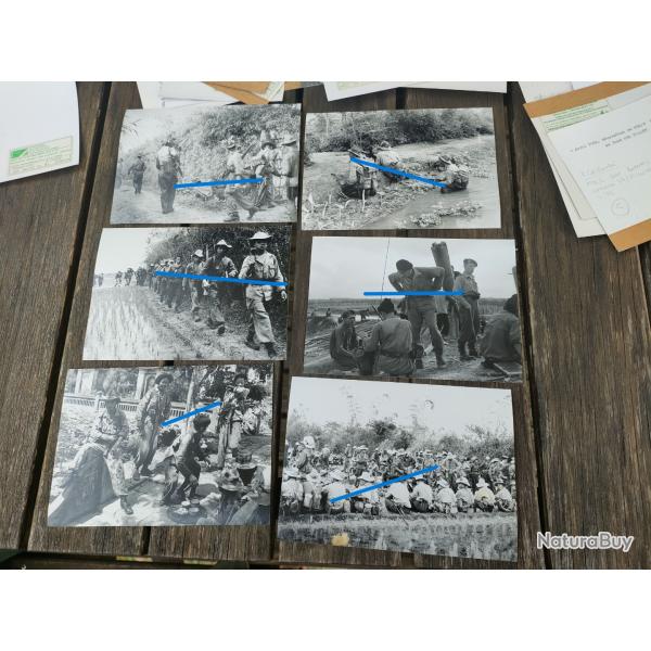 6 PHOTOS ECPA GUERRE D'INDOCHINE BMI OPERATION MARECAGES (49)