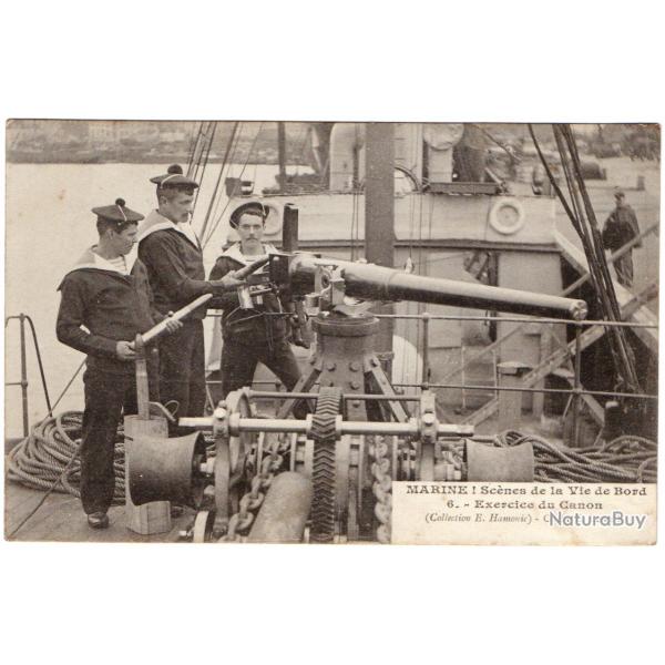 CPA - MARINE MILITAIRE - Sc�nes de la Vie de Bord Exercice du Canon N�1738