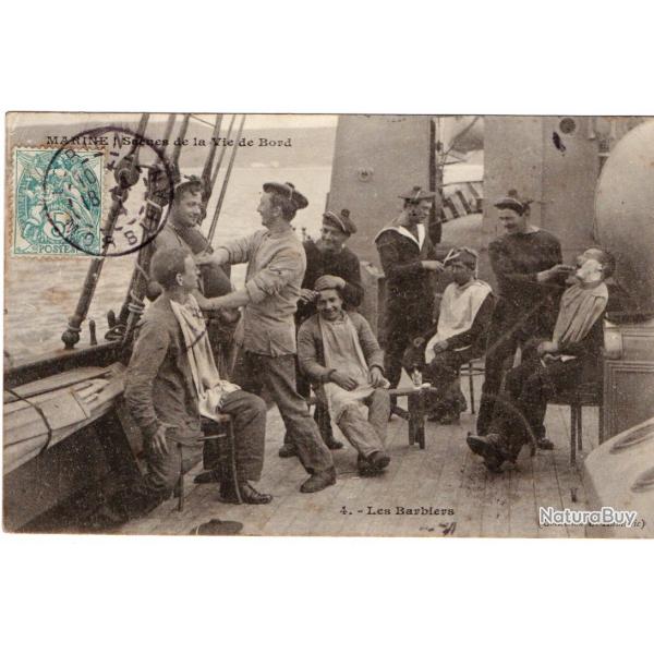 CPA - MARINE MILITAIRE - Sc�nes de la Vie de Bord - Les Barbiers  N�1737