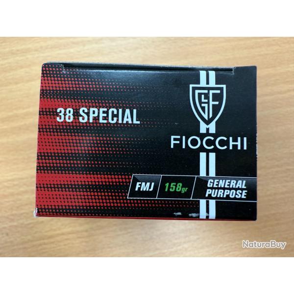 FIOCCHI  CAL 38 SPECIAL 158GR FMJ VENDU PAR 2 BTES DE 50 BALLES FRAIS DE PORT OFFERT