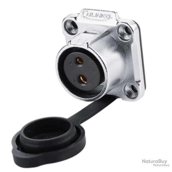 Connecteur tanche 20mm 20A, 4 trous femelle Bat4boat