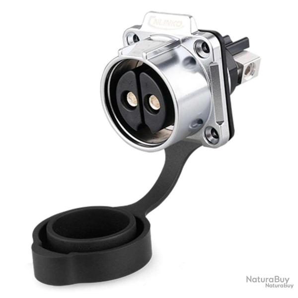 Connecteur �tanche 28mm 50A, 4 trous femelle Bat4boat