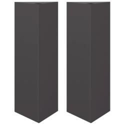 Jardini&egrave;re bac lit sur&eacute;lev&eacute; plantes fleurs jardin terrasses lot de 2 triangulaire 30 x 26 x 75 cm a