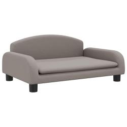 Lit pour chien panier canap&eacute; confortable taupe 70 x 45 x 30 cm tissu Taupe 02_0043205