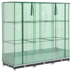 Jardini&egrave;re bac lit sur&eacute;lev&eacute; plantes fleurs terrasse jardin sur&eacute;lev&eacute;e avec housse aspect rotin 120 x