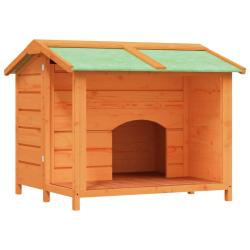 Chenil cage enclos pac animaux 96 x 87 x 80,5 cm bois de pin solide marron 02_0041726