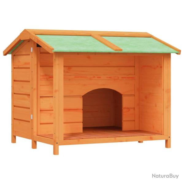 Chenil cage enclos pac animaux 96 x 87 x 80,5 cm bois de pin solide marron 02_0041726