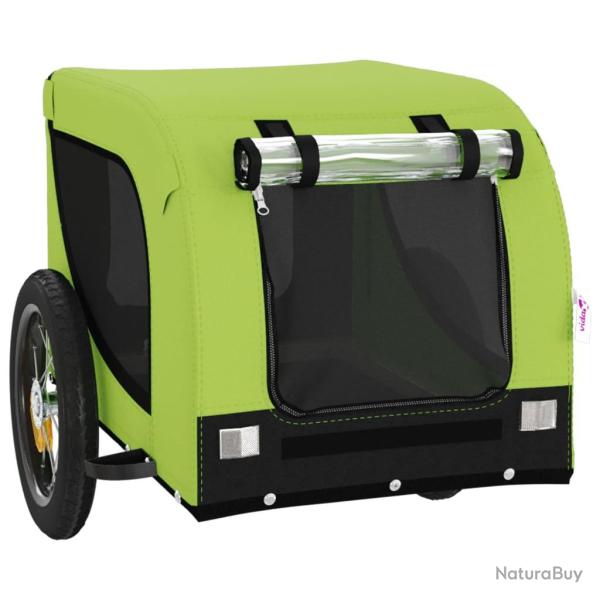 Remorque chariot transport de v�lo pour animaux de compagnie vert 02_0044284