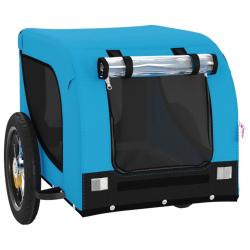 Remorque chariot transport de v&eacute;lo pour animaux de compagnie bleu 02_0044247