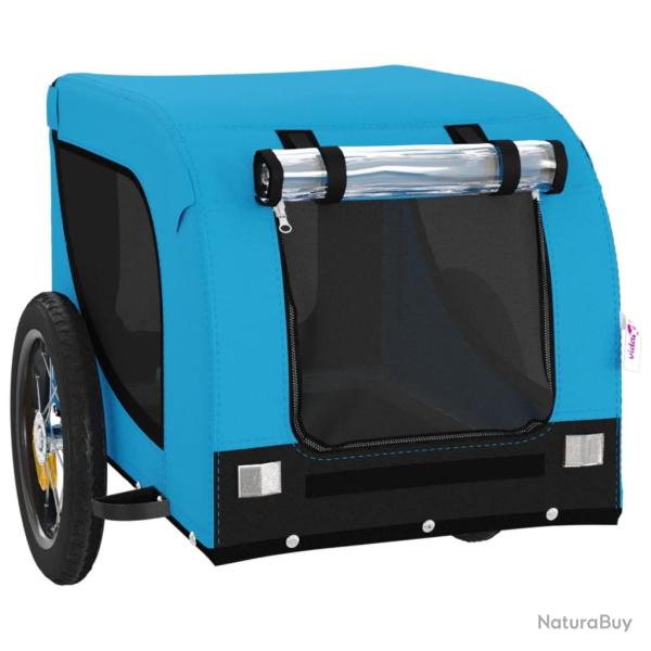 Remorque chariot transport de v�lo pour animaux de compagnie bleu 02_0044247