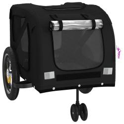 Remorque chariot transport de v&eacute;lo pour animaux de compagnie noir 02_0044215