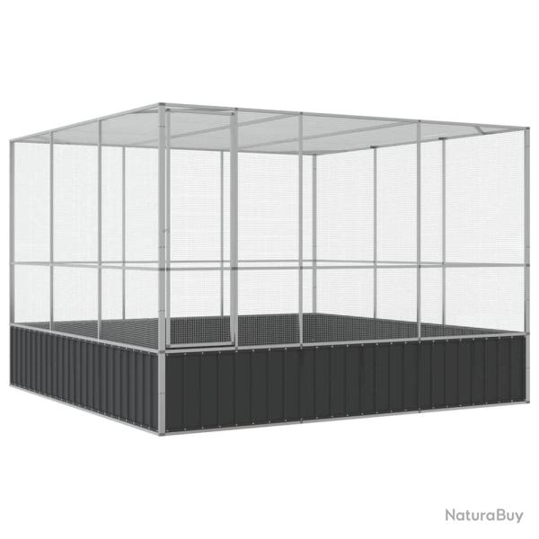 Voli�re cage � oiseaux argent� 311 x 307 x 212 cm acier argent 02_0045640