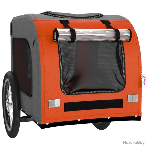 Remorque chariot transport de v�lo pour animaux de compagnie Orange 02_0044326