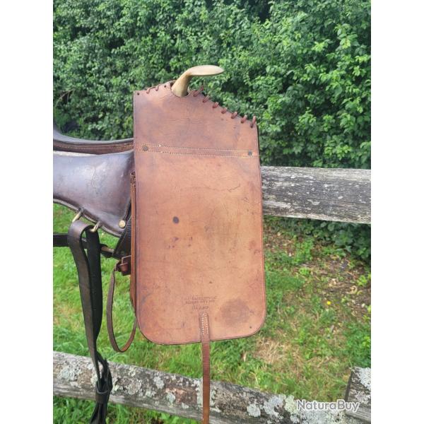 US CAVALRY PACKER SADDLE POMMEL BAGS  ww1