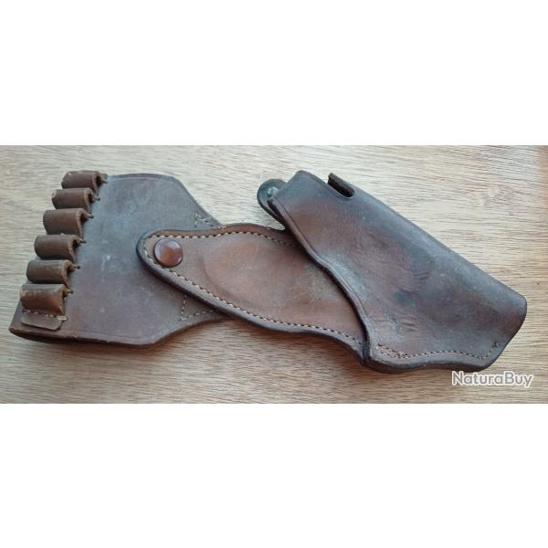 tui holster en cuir pais pour rvolver canon court - LEATHER GOODS HOLSTERS