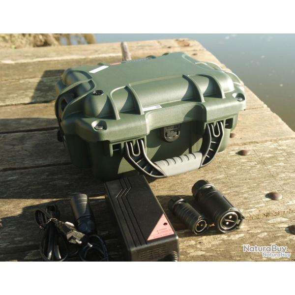 Batterie lithium Bat4boat Kit Bellyboat LiFePo4 12V 50Ah avec chargeur 5A graphite