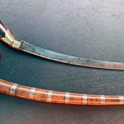 ANCIEN BEAU COUTEAU SEWAR DE SUMATRA, XIX&deg; SIECLE, INDONESIE, ASIE
