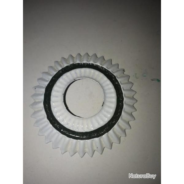 cocarde de casque � pointe blanc/ vert / blanc  A25.81