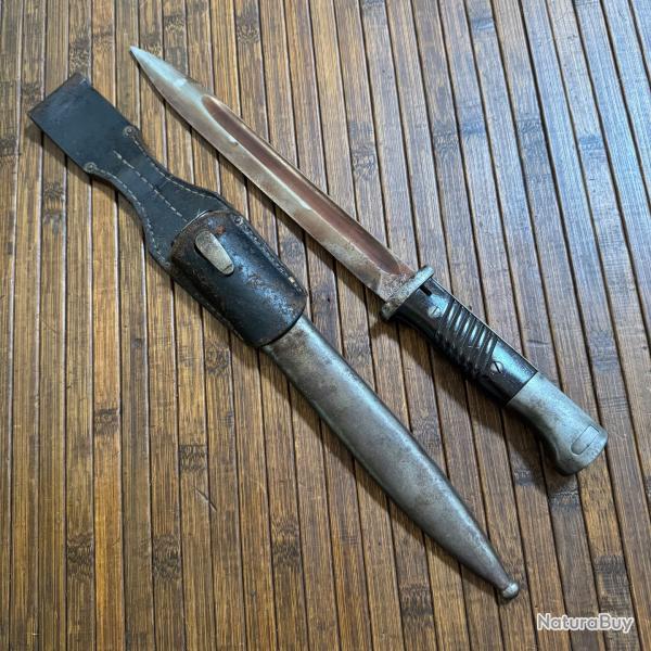 BA�ONNETTE ALLEMANDE WEHRMACHT 98K MONOMATRICULE GOUSSET AVEC MARQUAGE