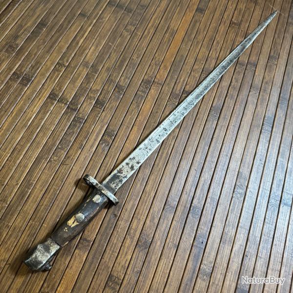 RARE BA�ONNETTE HOLLANDAISE M-95 CAVALERIE LONGUEUR D'ORIGINE NON COUP�E MAUVAIS �TAT