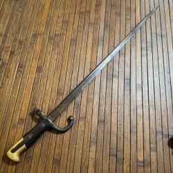 BA&Iuml;ONNETTE GRAS MANUFACTURE D'ARMES DE ST ETIENNE MARS 1876