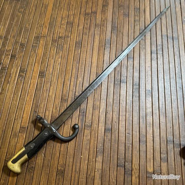 BA�ONNETTE GRAS MANUFACTURE D'ARMES DE ST ETIENNE MARS 1876