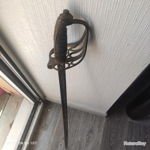 Sabre origine inconnue  restaurer dans son jus