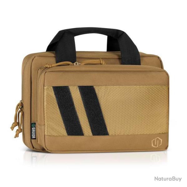 SAVIOR EQUIPMENT [SPECIALIST SERIES] LOW PROFILE SOFT DOUBLE HANDGUN REVOLVER BAG W/ BUILT-IN MAGAZI