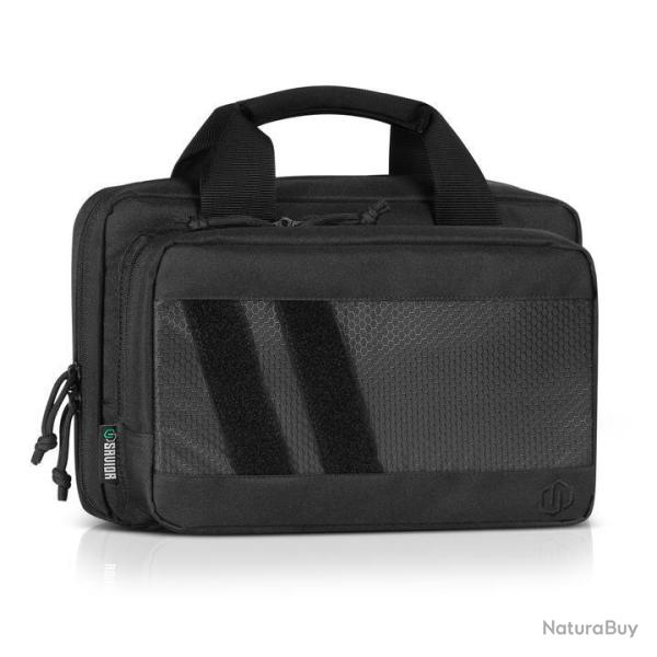 SAVIOR EQUIPMENT [SPECIALIST SERIES] LOW PROFILE SOFT DOUBLE HANDGUN REVOLVER BAG W/ BUILT-IN MAGAZI