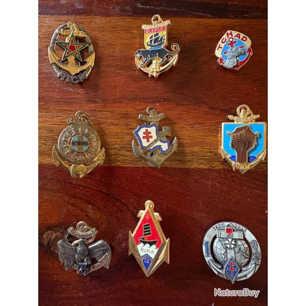 lot insignes troupes de marine