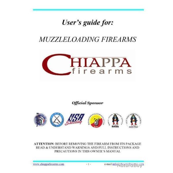 armes CHIAPPA 64 pages d'�clat�s et renseignements (envoi par mail) - VENDU PAR JEPERCUTE (m2446)